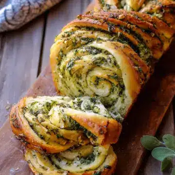 Swirled Garlic Herb Bread