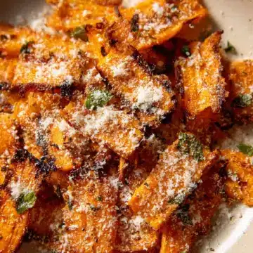 Parmesan Smashed Carrots