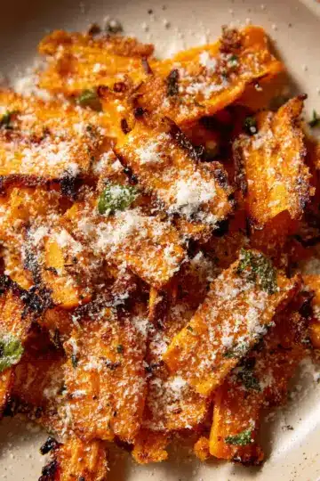 Parmesan Smashed Carrots