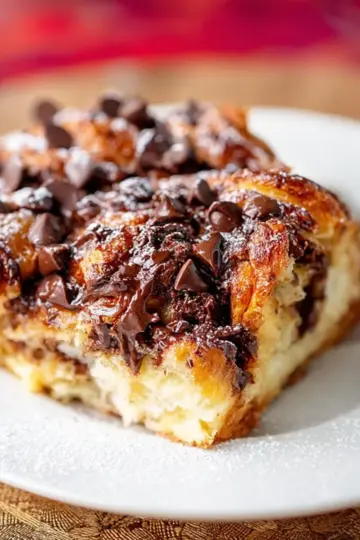 Chocolate Croissant Breakfast Bake