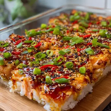 How to Make Salmon Sushi Bake