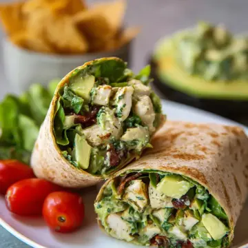 Avocado Chicken Salad Wraps