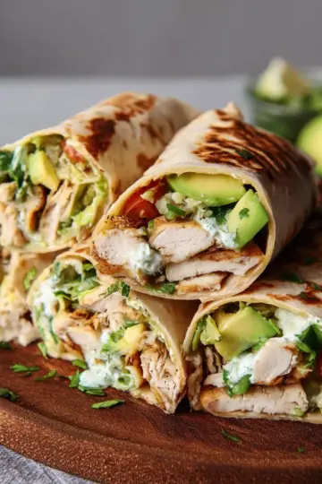 Chicken Avocado Wraps