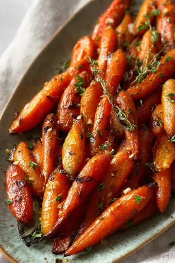 Maple Dijon Roasted Carrots