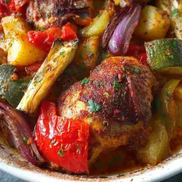 Roasted Chicken and Vegetables Turkish Style