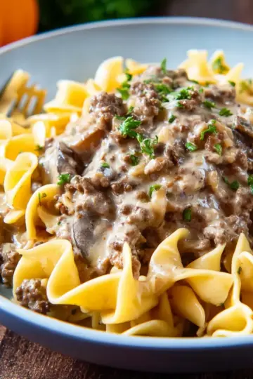 Ground Beef Stroganoff