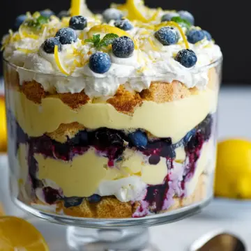 Lemon Blueberry Cheesecake Trifle
