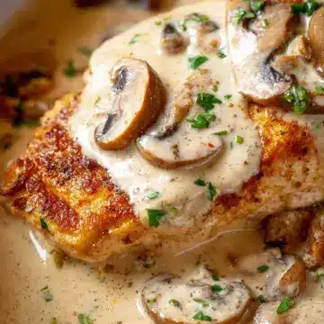 Chicken Breast in Creamy Mushroom Sauce