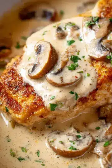 Chicken Breast in Creamy Mushroom Sauce