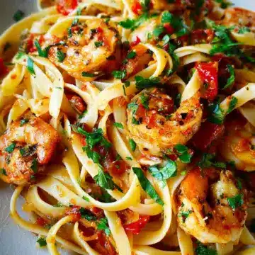 Chilli Garlic Prawn Pasta