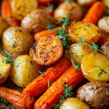 Roasted Potatoes and Carrots
