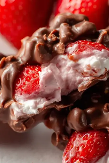 Chocolate Strawberry Yogurt Clusters