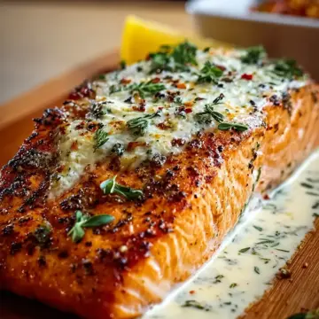 Grilled Salmon a la Boursin