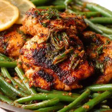 Lemon Garlic Chicken with Green Beans