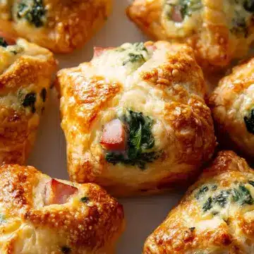 Ham & Cheese Spinach Puffs